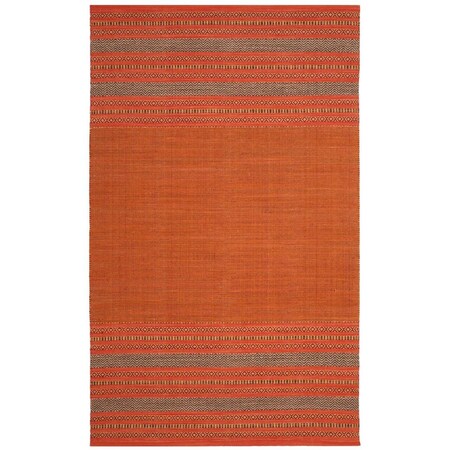 Safavieh 6 x 9 ft. Montauk Hand Loomed Rectangle Area Rug Orange & Red MTK214B-6